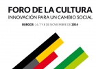 Cartel promocional del I Foro de la Cultura de Burgos