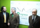 Luis de Miguel Ortega, Roberto Alonso y Julián Altable, de Progresa Burgos